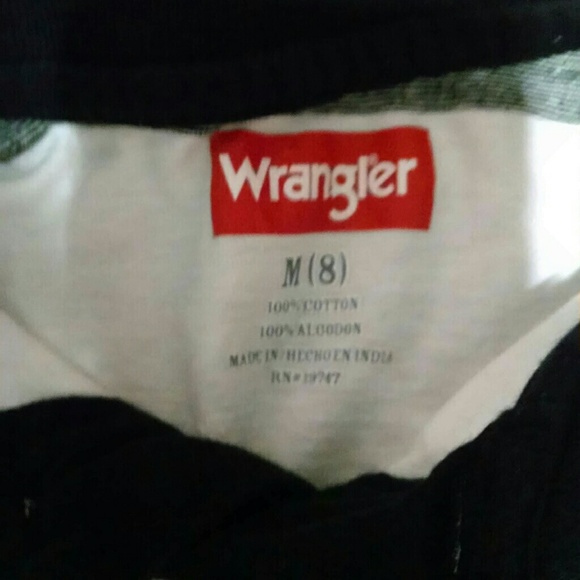 Wrangler Black & White Striped Polo Shirt - Picture 3 of 3